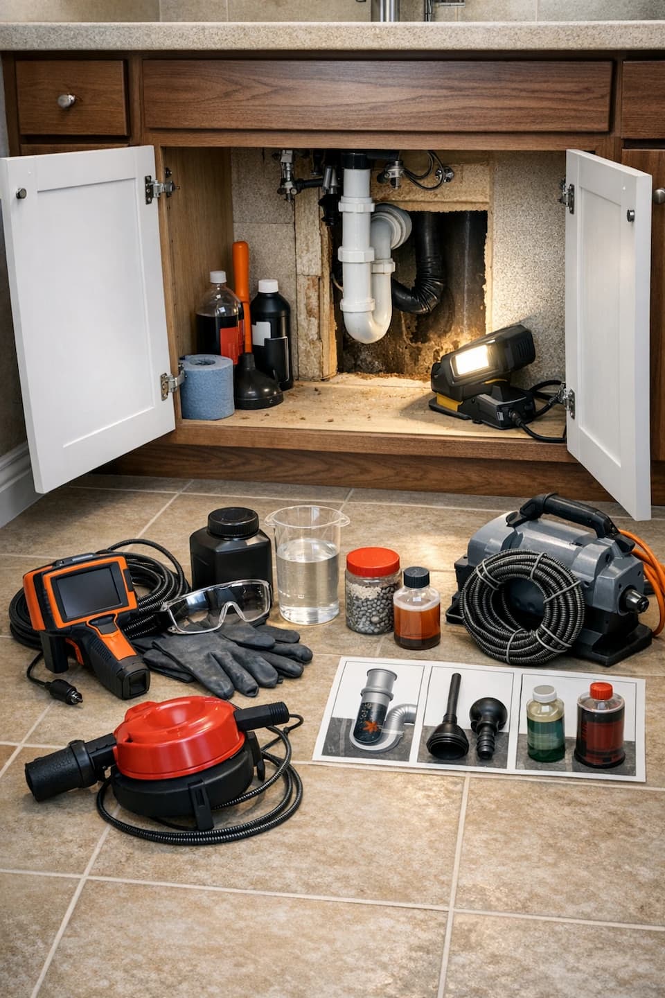 Drain cleaning service in Vista, CA: professional diagnosis to choose the right clearing method.