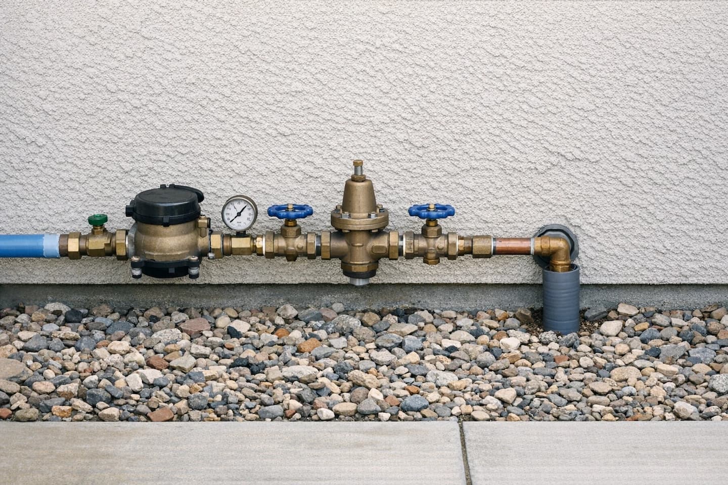 Main water line service in Vista, CA: plumber verifying shutoff valves and water supply connections as part of diagnostics.