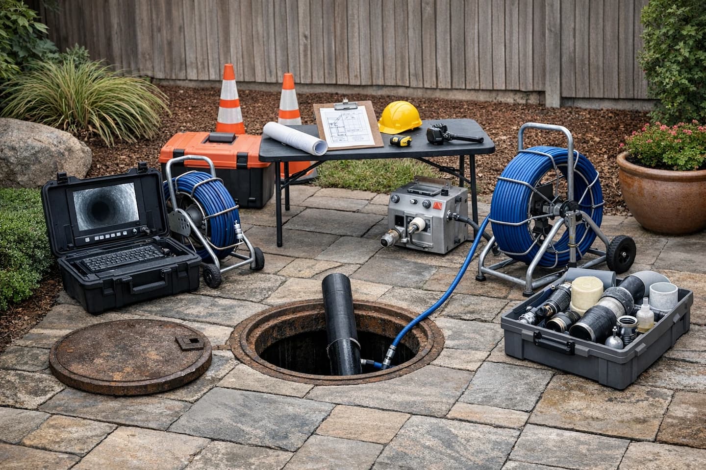 Trenchless sewer repair planning in Vista, CA: evaluating options after camera inspection.
